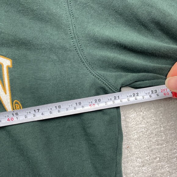 Rodd & Gunn Jumper Men L Forest Green Logo 1/4 Zip College Pullover Burnbridge - Picture 6 of 13